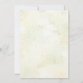 イースターブランチかわいいパステルバニーウォーターカラーフローラ 招待状 (裏面)