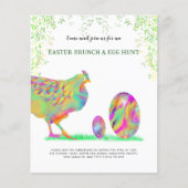 イースターブランチと卵狩りの水の色の緑の予算 (正面)