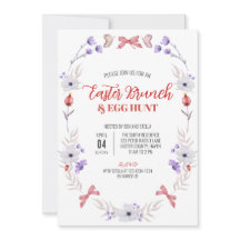 イースターブランチと卵狩り、紫の白フローラ