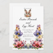 イースターブランチと狩り 招待状 (正面/裏面)