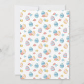 イースターブランチの卵の小人ウォーターカラー 招待状 (裏面)