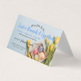 イースターブランチの卵の狩りのイースターブランチの招待状