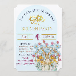 イースターブランチの招待 招待状