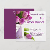 イースターブランチの正方形5.25" x 5.25"招待状 招待状 (正面/裏面)