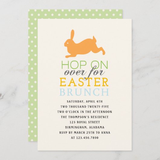 イースターブランチを乗り越える 招待状 (正面/裏面)