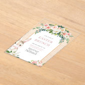 イースターブランチアクリル招待状 アクリル招待状 (レイダウン)