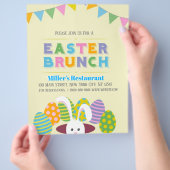 イースターブランチイベントフライヤー チラシ (手)