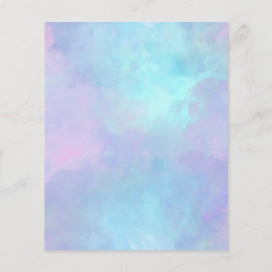 イースターブランチウォーターカラーケーキクッキー招待状 (裏面)