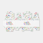 イースターブランチカラフルタイポグラフィワイルドフラワー フェイバーボックス (折り畳みなし)