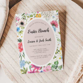 イースターブランチカラフルフローラ招待状 招待状