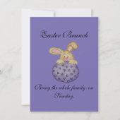 イースターブランチバニーオンエッグ招待状 招待状 (正面)