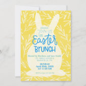 イースターブランチパーティの招待状編集可能テンプレート 招待状 (正面)