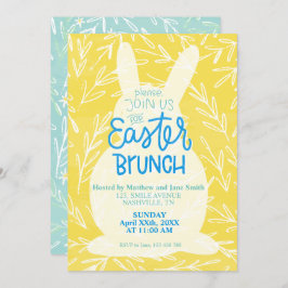 イースターブランチパーティの招待状編集可能テンプレート 招待状