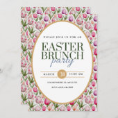 イースターブランチパーティーフローラと卵 案内状 (正面/裏面)