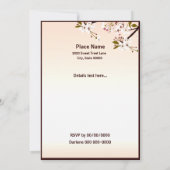 イースターブランチパーティーレディーズフローラ招待状 招待状 (裏面)