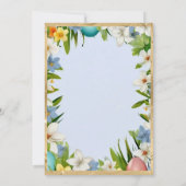 イースターブランチパーティー水彩フローラ 案内状 (裏面)