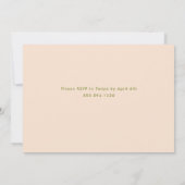 イースターブランチフローラ春ブーケ 招待状 (裏面)