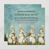 イースターブランチヴィンテージ、卵狩り招待状 (正面/裏面)