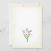 イースターブランチ卵狩りイエローキュートバニー 招待状 (裏面)