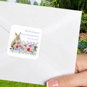 イースターブランチ卵狩りキュートバニーカスタムフローラ スクエアシール