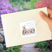 イースターブランチ卵狩りキュートバニーカスタムフローラ スクエアシール