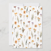 イースターブランチ卵狩りバニーワイルドフラワーフローラ 招待状 (裏面)