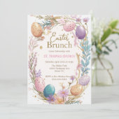 イースターブランチ卵狩りパーティーイースター 招待状 (スタンド正面)