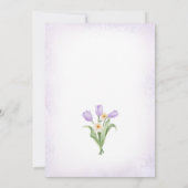 イースターブランチ卵狩りパープルキュートバニー 招待状 (裏面)