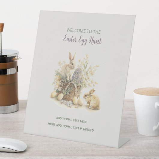 イースターブランチ卵狩りフードテーブルペデスタルサイン 台座サイン (インサイチュ)