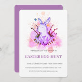 イースターブランチ卵狩り招待状 招待状 (正面/裏面)