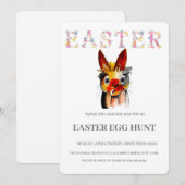 イースターブランチ卵狩り招待状 招待状 (正面/裏面)