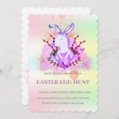イースターブランチ卵狩り招待状 招待状 (正面/裏面)
