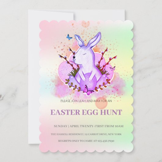 イースターブランチ卵狩り招待状 招待状 (正面)