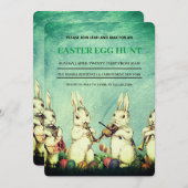 イースターブランチ卵狩り招待状 招待状 (正面/裏面)