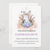 イースターブランチ卵狩り招待状 招待状 (正面/裏面)