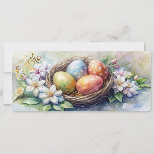 イースターブランチ招待状とイースターエッグ。 招待状 (裏面)