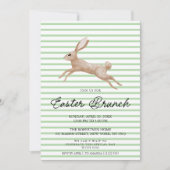 イースターブランチ招待状とヴィンテージウサギ シーズンカード (正面)