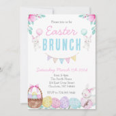 イースターブランチ招待状, イースター昼食の招待 招待状 (正面)