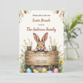 イースターブランチ招待状 招待状 (スタンド正面)