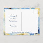 イースターブランチ春フローラブルー ポストカード (裏面)