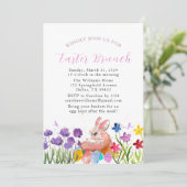 イースターブランチ水の色バニーラビットエッグフローラ 招待状 (スタンド正面)