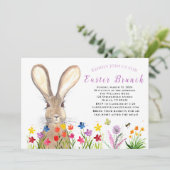 イースターブランチ水の色バニーラビットエッグフローラ 招待状 (スタンド正面)