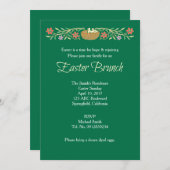 イースターブランチ緑 招待状 (正面/裏面)