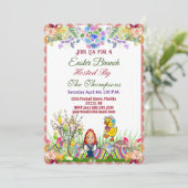 イースターブランチ装飾卵の人形ヒックツリーフローラ 招待状 (スタンド正面)