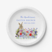 イースターブランチ&エッグ狩りバニーカスタムフローラ ペーパープレート (正面)