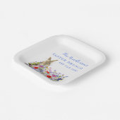 イースターブランチ&エッグ狩りバニーカスタムフローラ ペーパープレート (傾斜あり)