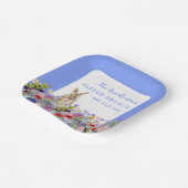 イースターブランチ&エッグ狩りバニー春フローラ ペーパープレート (傾斜あり)