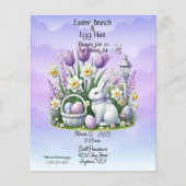 イースターブランチ&エッグ狩りホワイト&パープル (正面)