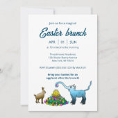 イースターブランチ&エッグ狩り招待状 招待状 (正面)