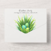 イースターブランチ&エッグ狩り オールインワン招待状 (裏面)